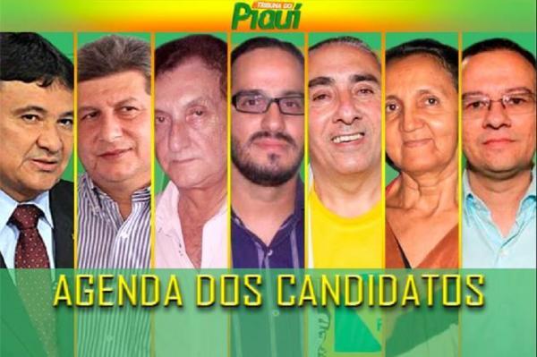 Confira a agenda dos candidatos a governador para esta sexta-feira (19)
