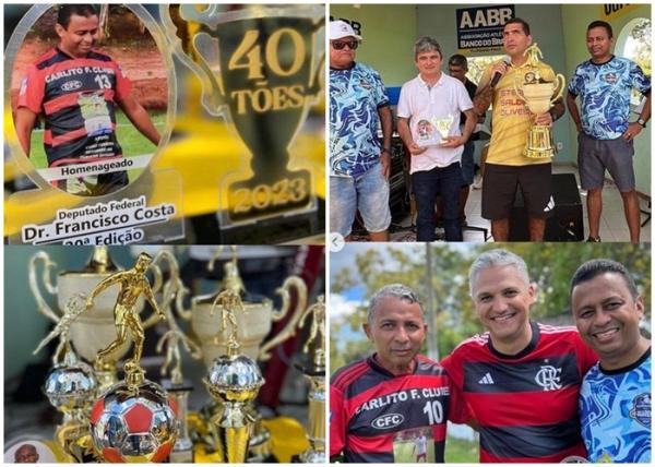 Deputado Dr. Francisco Costa marca presen&ccedil;a na final do Campeonato Os Quarent&otilde;es em Floriano.(Imagem:Reprodu&ccedil;&atilde;o/Instagram)