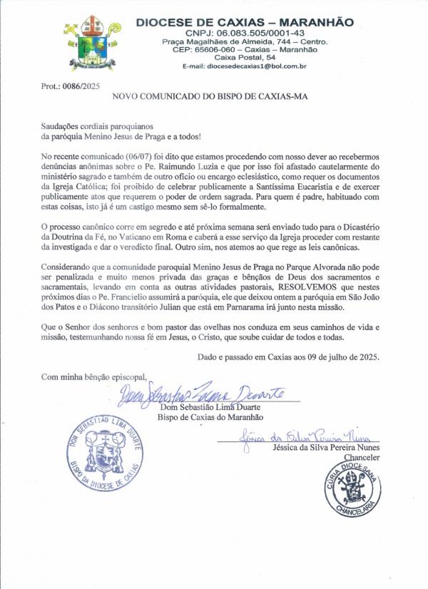 Padre é afastado após Diocese receber denúncias de assédio e estupro de menores(Imagem:Reprodução)