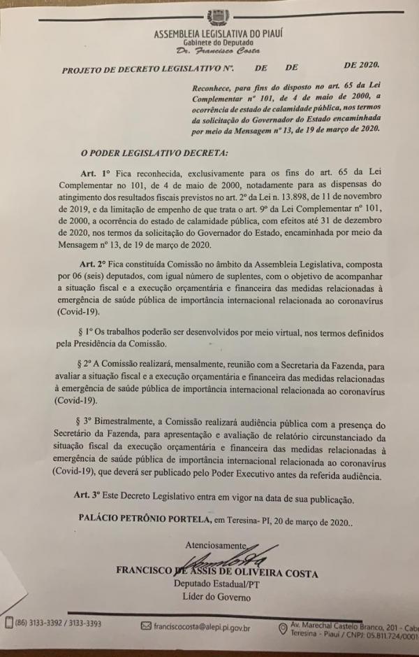 Alepi ter&aacute; comiss&atilde;o para acompanhar medidas relacionadas ao Covid-19(Imagem:Divulga&ccedil;&atilde;o)