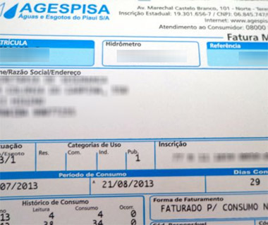 Arsete veta valor pedido pela Agespisa e reajusta tarifa de água em 2,96%