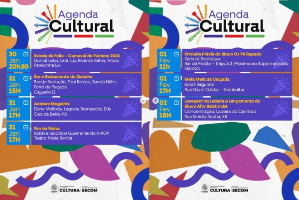 Floriano vive um fim de semana de cultura, m&uacute;sica e clima de Carnaval(Imagem:Reprodu&ccedil;&atilde;o/Instagram)