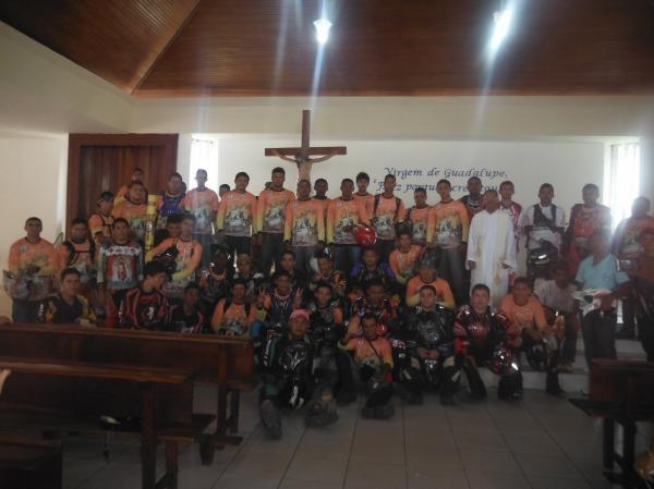 Motoqueiros participaram do 2&ordf; Rally de Guadalupe &agrave; Marcos Parente.(Imagem:FlorianoNews)
