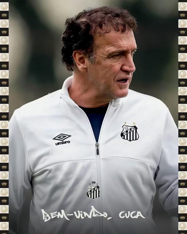 Cuca &eacute; o novo treinador do Santos.(Imagem: Divulga&ccedil;&atilde;o)