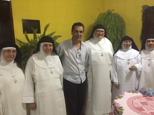 Prefeito Gilberto J&uacute;nior participa de homenagem a Santos Reis.(Imagem:Secom)