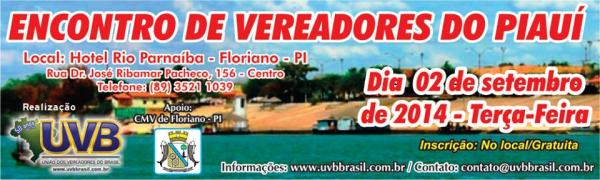 Encontro de Vereadores do Piauí.(Imagem:Divulgação)