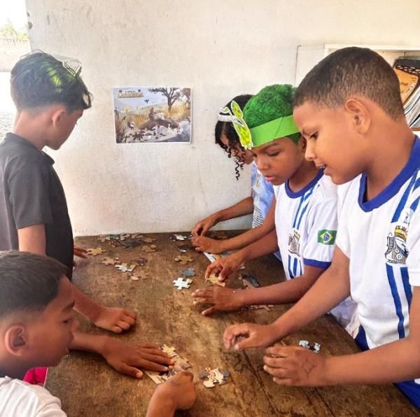 Educação Ambiental promove ação contra queimadas na Escola Municipal Antônio Waquim(Imagem:Reprodução/Instagram)