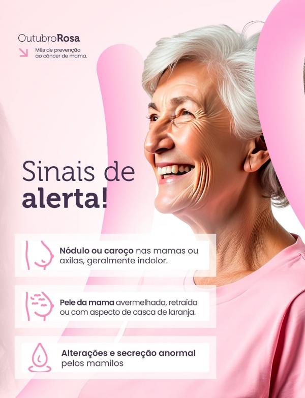 Secretaria Municipal de Saúde reforça cuidados no Outubro Rosa(Imagem:Secom)
