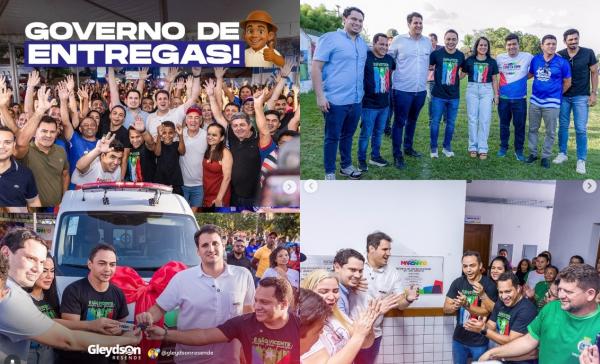 Prefeito Gleydson Resende celebra parceria e entregas em São Vicente Ferrer(Imagem:Reprodução/Instagram)