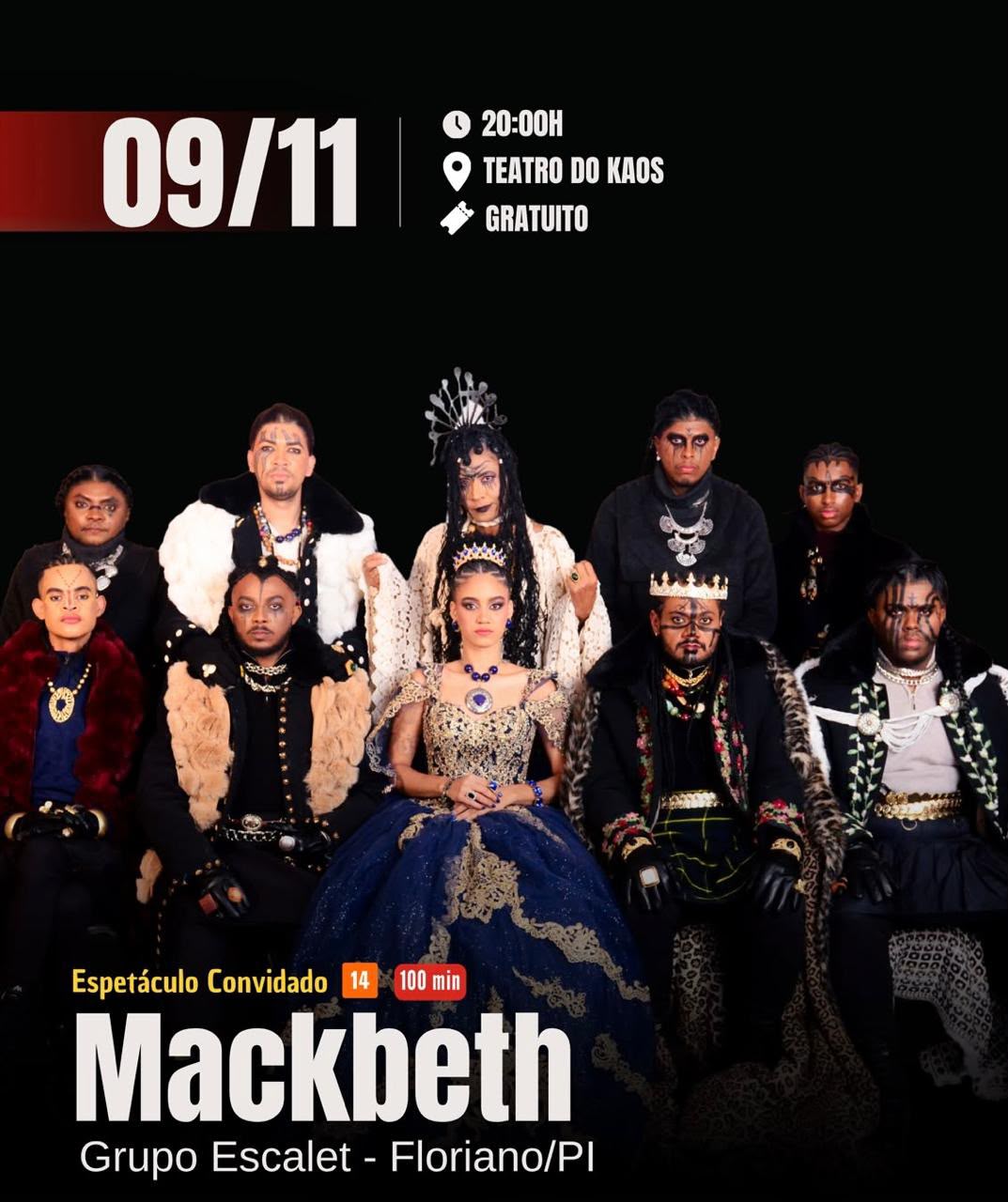 Grupo Escalet abre o FestKaos em São Paulo com a peça “Macbeth”
