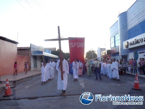 Prociss&atilde;o dos Passos marca a abertura da Semana Santa em Floriano. (Imagem:FlorianoNews)