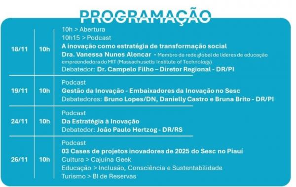 Programa&ccedil;&atilde;o(Imagem:Divulga&ccedil;&atilde;o)