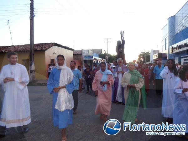 Prociss&atilde;o dos Passos marca a abertura da Semana Santa em Floriano. (Imagem:FlorianoNews)