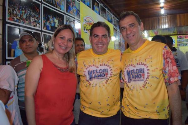 Prefeito Gilberto J&uacute;nior participa do Z&eacute; Pereira de Floriano.(Imagem:Waldemir Miranda)