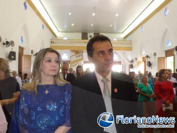 Prefeito Gilberto J&uacute;nior e esposa, Marla Guerra.(Imagem:FlorianoNews)