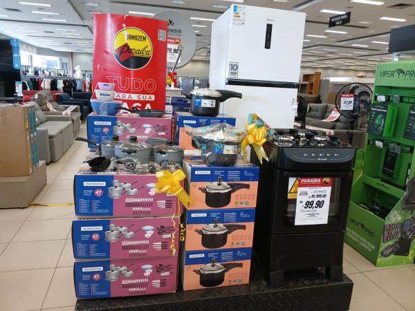 Setor de móveis e eletro do Armazém Paraíba de Floriano oferece grandes ofertas na Semana das Mães(Imagem:FlorianoNews)