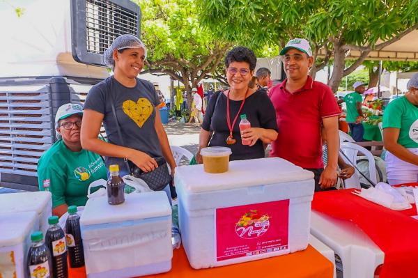 Quitanda da SAF leva produtos da agricultura familiar ao Diálogos pelo Piauí em Floriano.(Imagem: Geirlys Silva)
