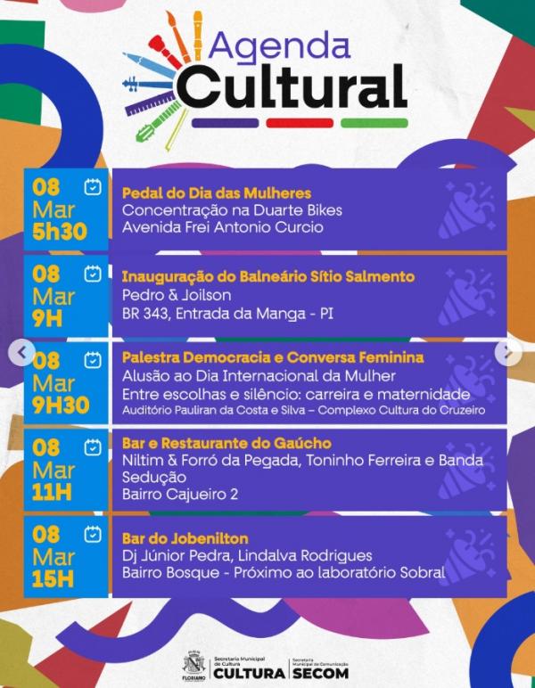  Final de semana tem programa&ccedil;&atilde;o cultural movimentada em Floriano(Imagem:Reprodu&ccedil;&atilde;o/Instagram)