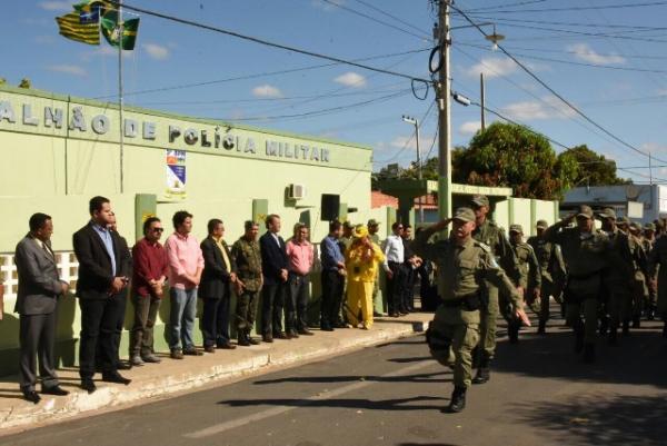 3&ordm; BPM de Floriano comemora Dia do Soldado com ato solene.(Imagem:Silvio Rui)