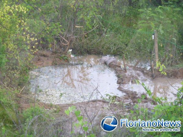 Falta de &aacute;gua em Floriano ocorre devido ao rompimento de adutora(Imagem:FlorianoNews)