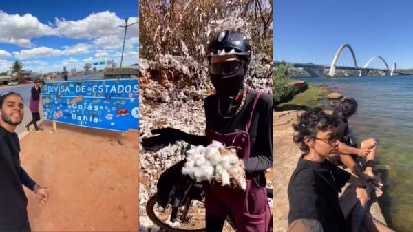 Casal do interior do Piau&iacute; percorre 1,7 mil km de bicicleta rumo ao 