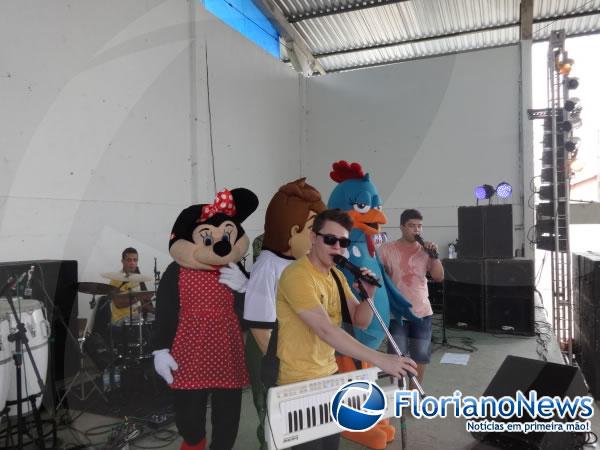 Bloco Furacão realizou matinê infantil.(Imagem:FlorianoNews)