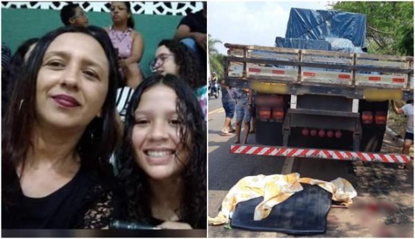 Adolescente morre e mãe fica ferida em acidente na BR-010.(Imagem:Canal 121)