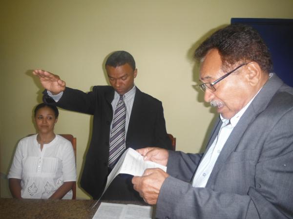 Serginho Moto-t&aacute;xi &eacute; diplomado C&acirc;mara Municipal.(Imagem:FlorianoNews)