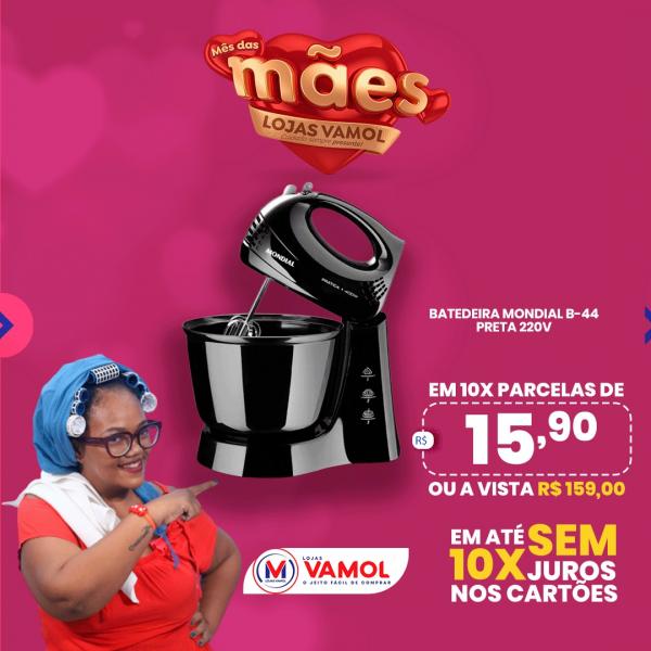 Semana especial Dia das M&atilde;es &eacute; na Lojas Vamol(Imagem:Divulga&ccedil;&atilde;o)