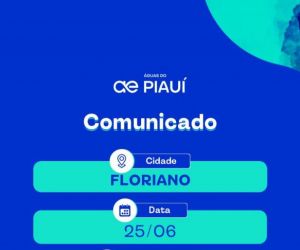 Manutenção emergencial compromete abastecimento de água em bairros de Floriano nesta quarta (25)