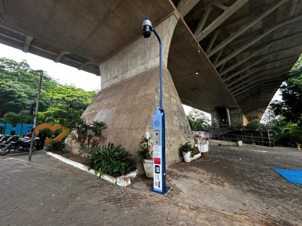 O primeiro foi implantado na Avenida Raul Lopes, no complexo tur&iacute;stico da Ponte Estaiada, em Teresina.(Imagem:Asccom SSP)