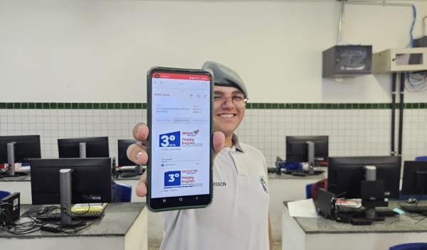 Estudantes da rede estadual do Piauí aprendem inglês com plataforma que simula conversação real por meio de IA(Imagem:Pablo Cavalcante)