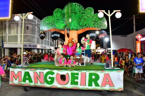 Desfile de escolas de samba e shows na beira-rio marcam o &uacute;ltimo dia do Carnaval de Floriano.(Imagem:Secom )