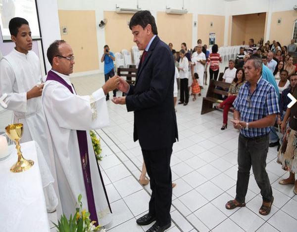 Missa marca 7&ordm; dia da morte do pai de Wellington Dias.(Imagem:Thiago Amaral)