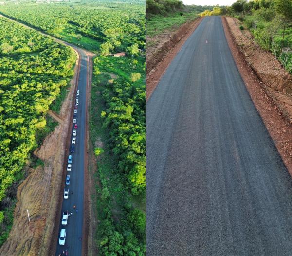 Deputado e prefeitos visitam obras da Rodovia Colônia - São Francisco(Imagem:Ascom)