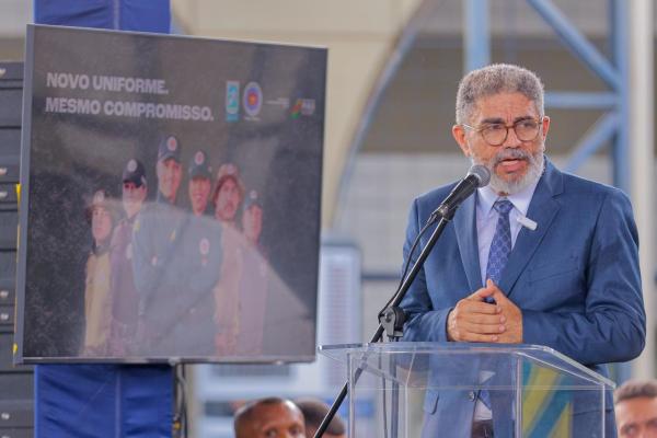 Secret&aacute;rio estadual de Seguran&ccedil;a P&uacute;blica, Ant&ocirc;nio Luiz.(Imagem:Gabriel Paulino)