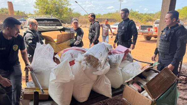 Secretaria de Seguran&ccedil;a incinera aproximadamente 1 tonelada de drogas apreendidas no litoral do Piau&iacute;(Imagem: Ascom SSP-PI)
