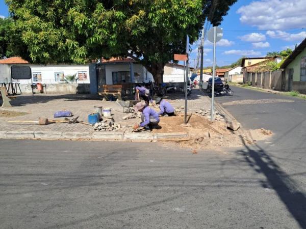 Mais de 30 vias de Floriano são contempladas com a operação tapa-buracos no mês de setembro(Imagem:Secom)
