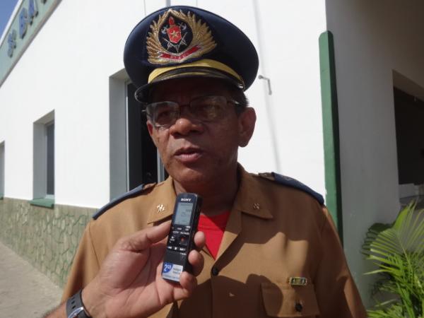 Capit&atilde;o Carlos Augusto, Comandante do Corpo de Bombeiros de Floriano.(Imagem:FlorianoNews)