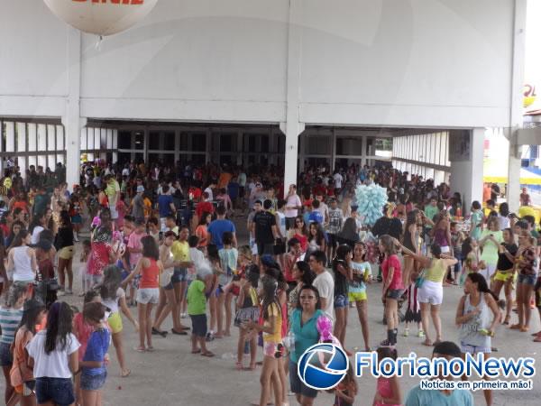 Bloco Furacão realizou matinê infantil.(Imagem:FlorianoNews)