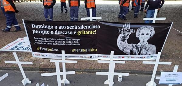 Protesto Covid(Imagem:Reprodução)