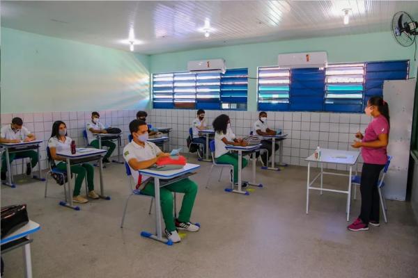 Escolas da rede estadual retomam as aulas presenciais no Piau&iacute;.(Imagem:Divulga&ccedil;&atilde;o/Seduc)