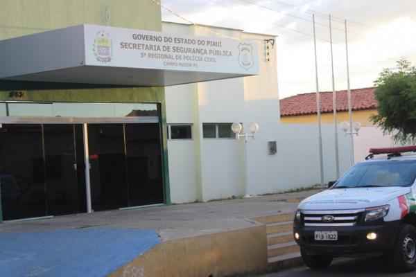 Delegacia regional de Campo Maior, no Piau&iacute;.(Imagem:Patr&iacute;cia Andrade/G1)