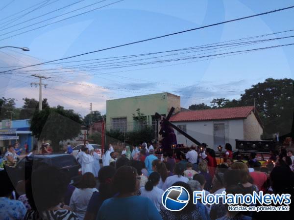 Prociss&atilde;o dos Passos marca a abertura da Semana Santa em Floriano. (Imagem:FlorianoNews)