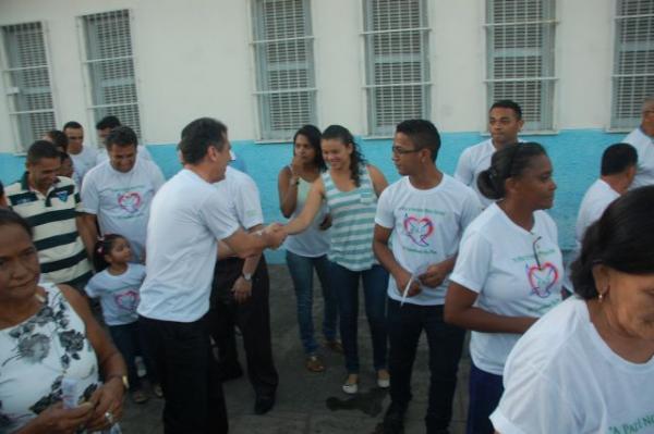 Prefeito Gilberto Jr e Secret&aacute;rios Municipais participaram da IV Caminhada da Paz.(Imagem:Secom)