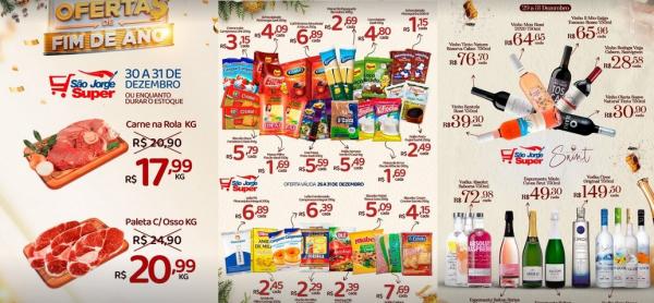 Ofertas de Fim de Ano do S&atilde;o Jorge Super(Imagem:Reprodu&ccedil;&atilde;o/Instagram)
