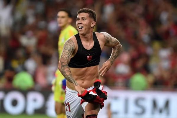 Felipe Teresa foi autor do gol do t&iacute;tulo mundial sub-20 sobre o Olympiacos em 2024.(Imagem: Andr&eacute; Dur&atilde;o / ge)